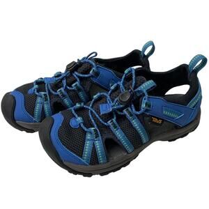 Teva Childrens Sz 13 Manatee Sandals Blue Black Water Shoes Sneakers Hiking
